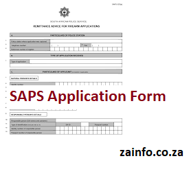 SAPS Application Form 
